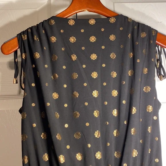 White House Black Market Black and Gold Jumpsuit - Picture 7 of 7